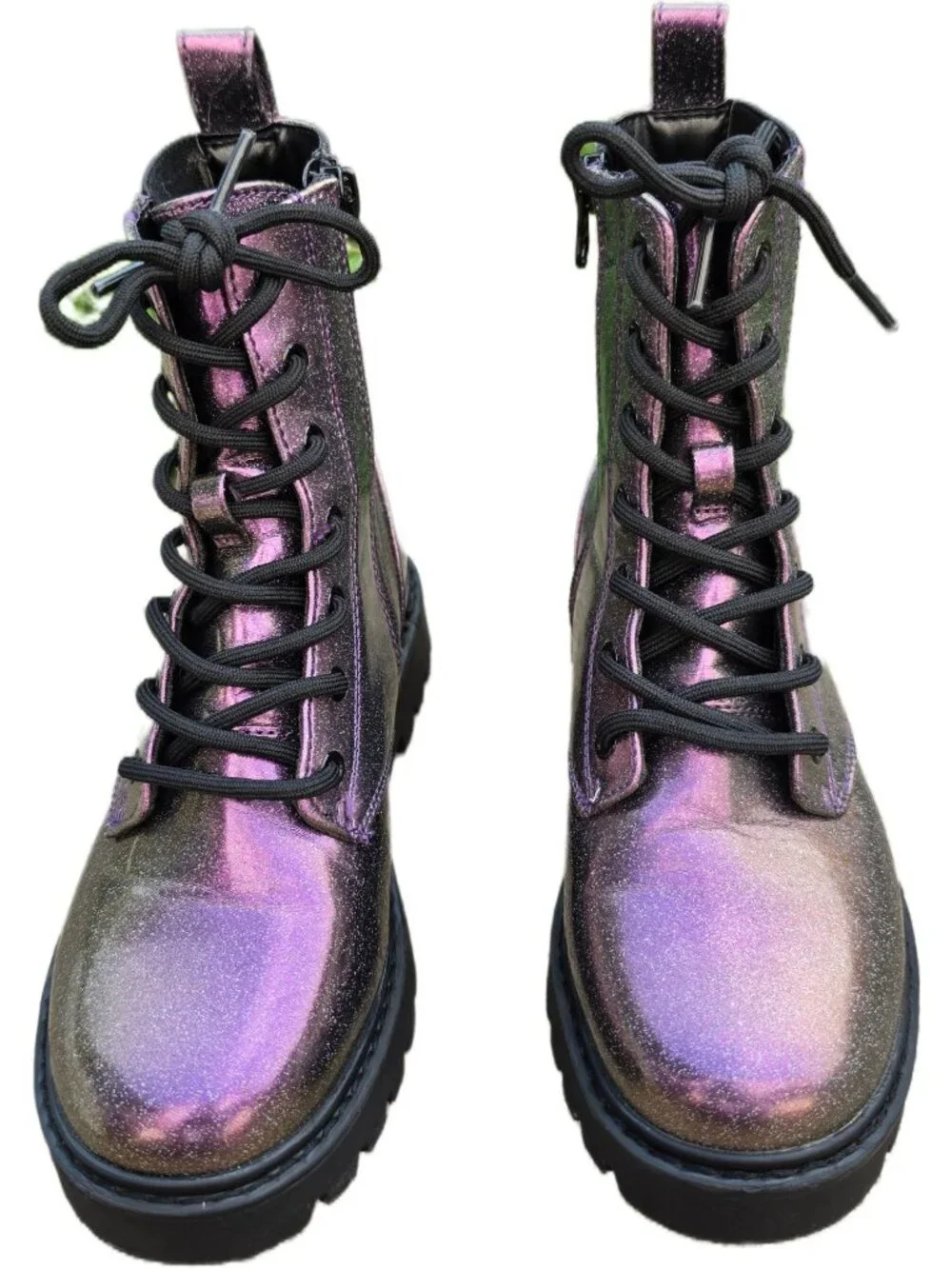 Art Class Target Girls Iridescent Combat Boots 2